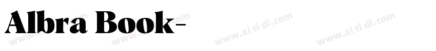 Albra Book字体转换
